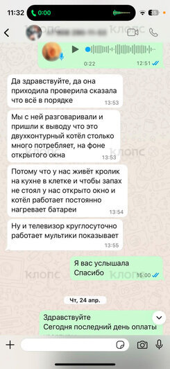 Переписки Анны с квартирантом.  | Скриншоты: Анна