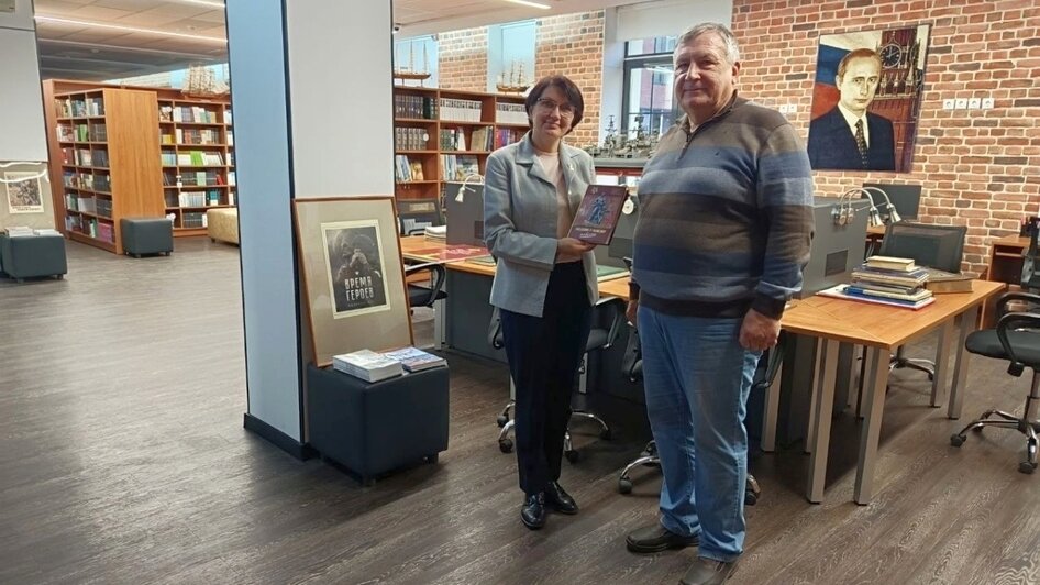 Презентация проекта с передачей книги «Ушедшим в разведку навечно» в филиале Нахимовского военно-морского ордена Почёта училища Министерства обороны РФ в Калининграде