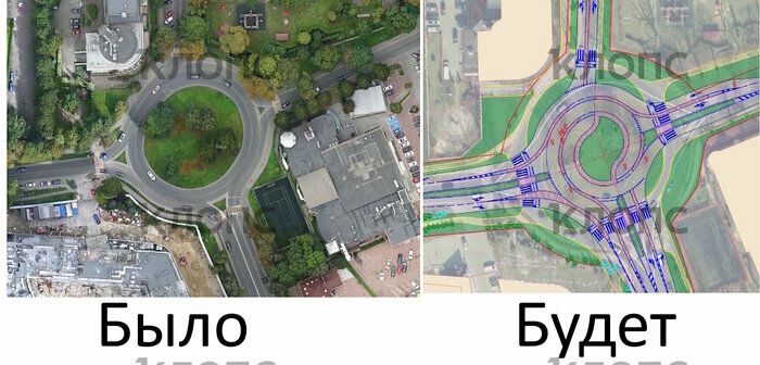 Реконструкция круга на Донского обернулась банальным расширением дороги (фото) - Новости Калининграда | Фото: архив «Клопс»