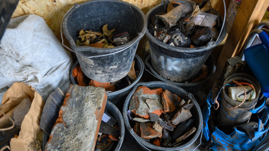 Находки археологов на раскопках в районе Фридрихсбургских ворот в Калининграде. | Фото: Александр Мелехов