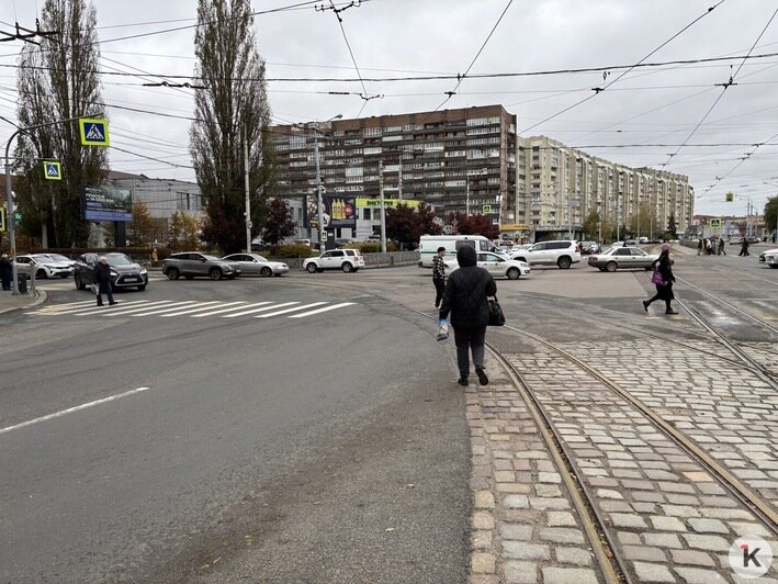 Калининградка вынуждена выходить на остановку раньше, чтобы избежать стресса при переходе дороги (фото) - Новости Калининграда | Фото: Александр Подгорчук / «Клопс» Калининградка вынуждена выходить на остановку раньше, чтобы избежать стресса при переходе дороги (фото) - Новости Калининграда | Фото: Александр Подгорчук / «Клопс»
