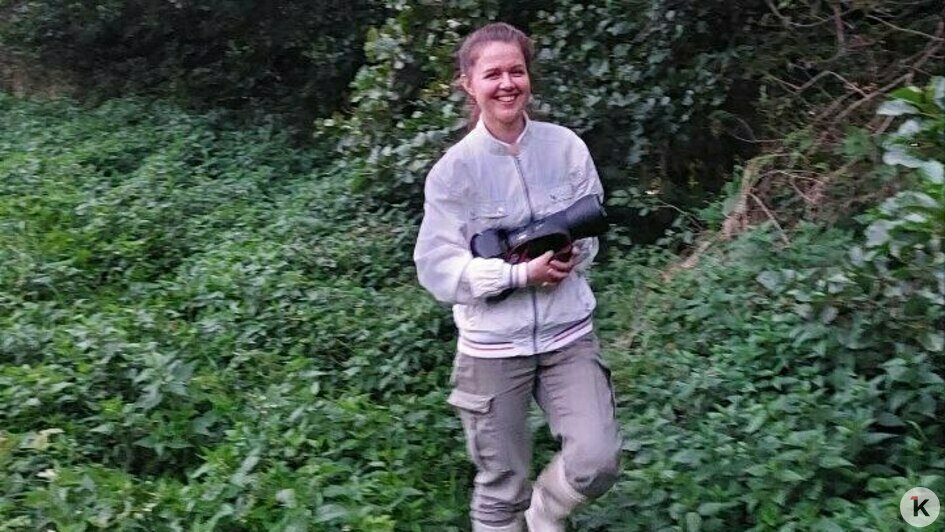 Счастливая Оля после долгожданной встречи с зимородком | Фото: личный архив героини