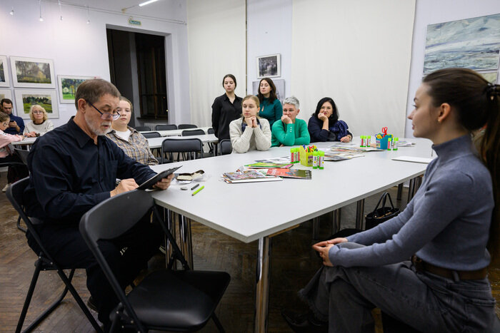 Мастер-класс художника. | Фото: Александр Мелехов