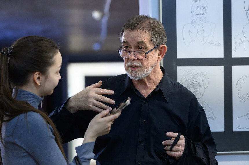 Центральным событием «Ночи искусств» стала юбилейная выставка калининградского художника Михаила Матвеева. | Фото: Александр Мелехов