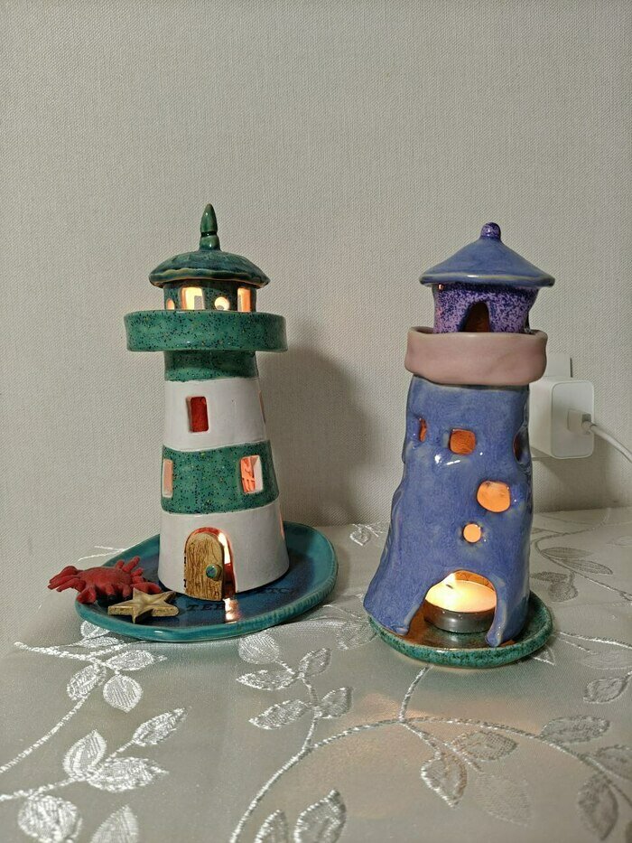 Подсвечник в виде маяка — это было сложно! | Фото: архив героя публикации