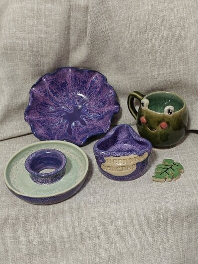 Калининградская второклассница сама делает посуду | Фото: из архива героя публикации