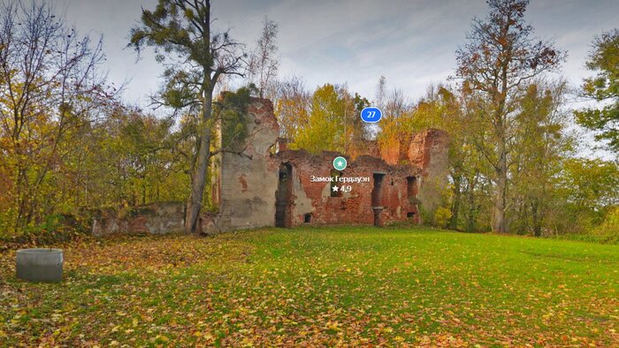 В Железнодорожном определились, как очистить пруд и не повредить многочисленные памятники - Новости Калининграда | Скриншот сервиса  «Яндекс Карты»