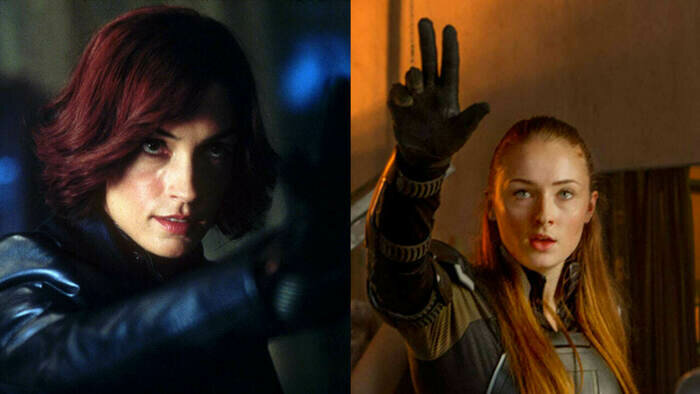 Фамке Янссен / Софи Тёрнер | Кадры из фильмов «Люди Икс» и «Люди Икс: Тёмный Феникс»