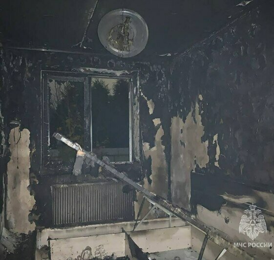 Эвакуировали 49 человек: в жилом доме на Станиславского вспыхнул пожар в квартире - Новости Калининграда | Фото: МЧС региона