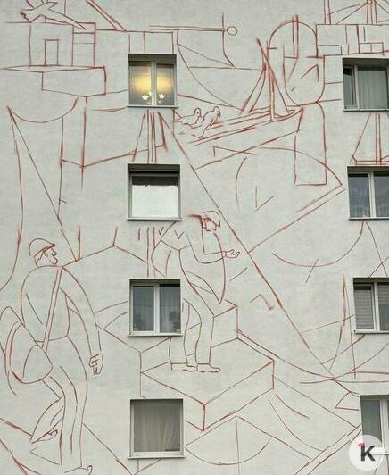 Жилой дом в центре Светлого украсит композиция в монументальном стиле (фото)   - Новости Калининграда | Фото: Грачик Гущян