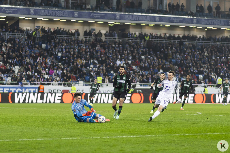 Как чемпион бегал от «Балтики» и тянул время: фоторепортаж с матча - Новости Калининграда | Фото: Александр Подгорчук / «Клопс»