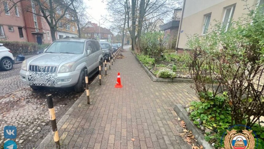 На Чернышевского самокатчик сбил пешехода и скрылся, водителя разыскивает Госавтоинспекция  - Новости Калининграда | Фото: ГАИ Калининградской области 