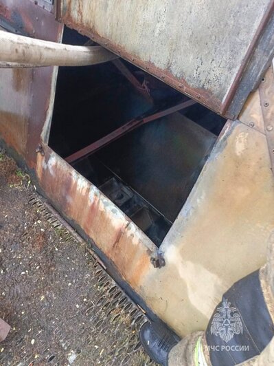 На сельхозпредприятии в Славском округе загорелась зерносушилка, пожарные потушили огонь  - Новости Калининграда | Фото: МЧС Калининградской области 