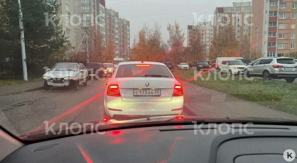 4 аварии и красный центр: карта пробок в Калининграде на утро вторника - Новости Калининграда | Фото: очевидец