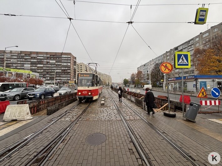 Калининградцы жалуются на безобразную организацию ремонта трамвайных путей на 9 Апреля (фото) - Новости Калининграда | Фото: «Клопс»