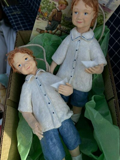 Идея шить игрушки из ваты родилась под Новый год. | Фото: архив героя публикации