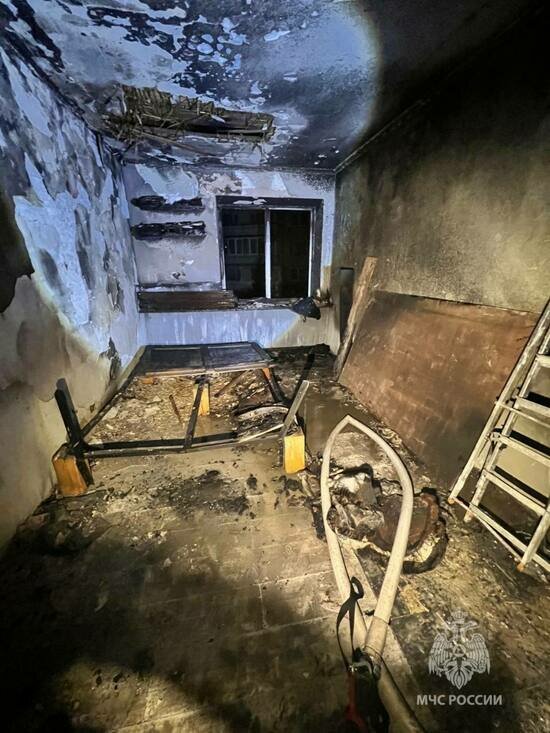 На проспекте Победы в квартире вспыхнули мебель и постельные принадлежности - Новости Калининграда | Фото: МЧС региона