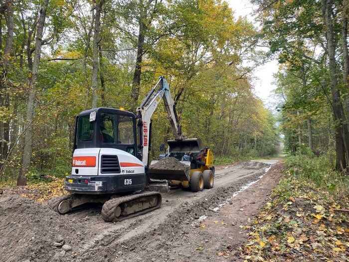 Сейчас делают участок от Зеленоградска до КПП. | Фото: страница Анатолия Калины в &quot;ВКонтакте&quot;