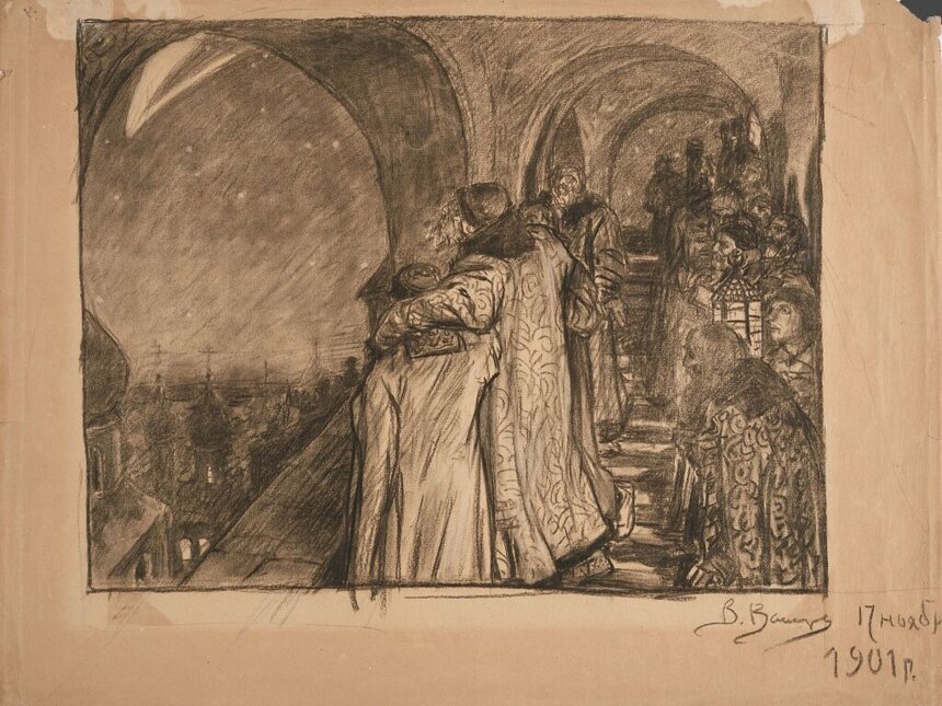 Что рисовал Васнецов: учёные засомневались, мог ли Иван Грозный действительно видеть комету - Новости Калининграда | Фото: официальный сайт Третьяковской галереи 