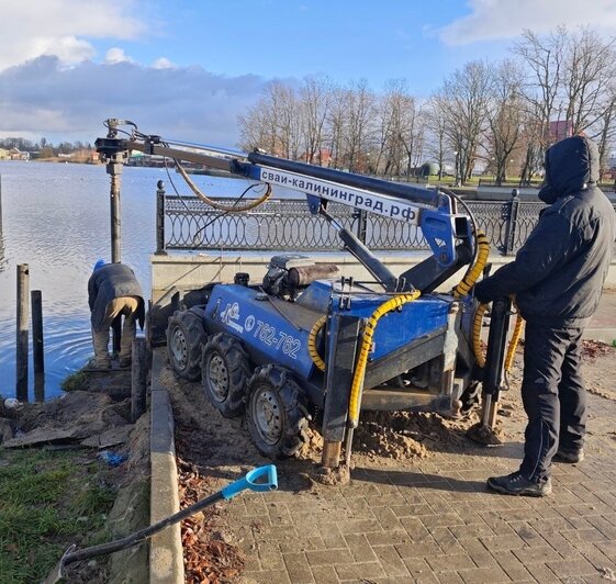 В Полесске начали готовить набережную к появлению причала для судов (фото) - Новости Калининграда | Фото: администрация Полесского муниципального округа