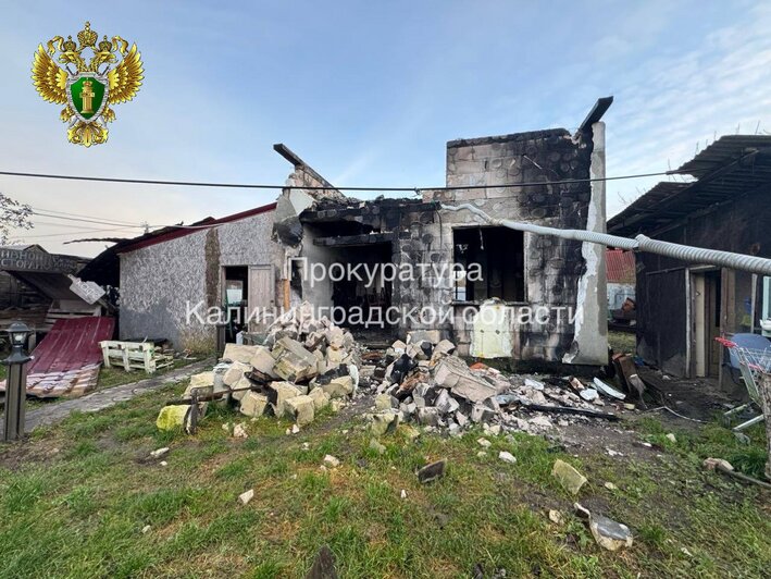Правоохранители нашли мужчину, который под Светлым поджёг дом с газовым баллоном и лишил его владелицу денег  - Новости Калининграда | Фото: прокуратура Калининградской области 