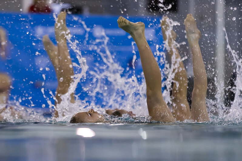 От прищепки до заколки: в Калининграде прошёл Кубок России по синхронному плаванию (фоторепортаж) - Новости Калининграда | Фото: Александр Подгорчук / «Клопс»