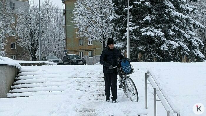 Дворники vs снег: противостояние стихии и коммунальных служб в Калининграде продолжается (фоторепортаж)   - Новости Калининграда | Фото: «Клопс»