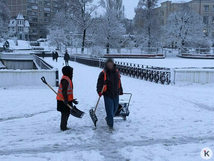 Дворники vs снег: противостояние стихии и коммунальных служб в Калининграде продолжается (фоторепортаж)   - Новости Калининграда | Фото: «Клопс»