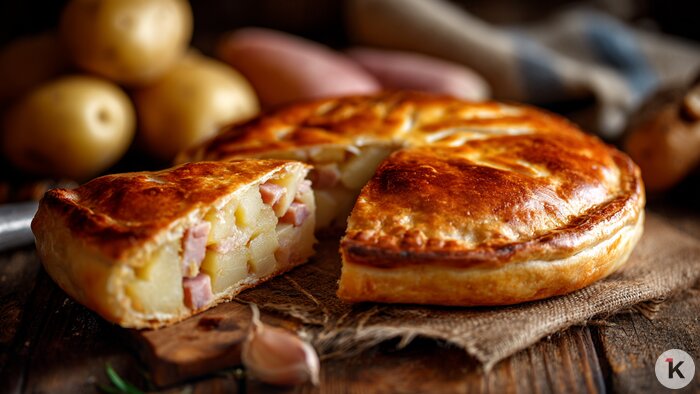 Кулинары раскрыли рецепты сытных пирогов с картошкой, ветчиной и капустой, от которых невозможно оторваться  - Новости Калининграда | Иллюстрация: Алиса Игонина / Midjourney
