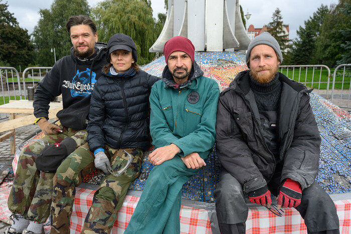 Работами занималась команда профессионалов – Евгений Мосиенко, Таисия Казанцева, Паша Савельев и Богдан Лавриненко. | Фото: Александр Мелехов