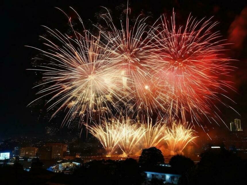 У калининградцев будет возможность увидеть салют разве что по телевизору.  | Сгенерировано ИИ