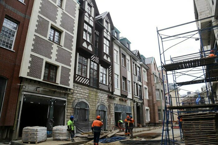 Почти все фасадные материалы закуплены у российских производителей. | Фото: БФУ им. И. Канта