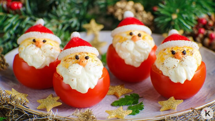 Веера, мини-дедушки и мясная классика: три необычных закуски на Новый год, которые сведут с ума гостей и домашних - Новости Калининграда | Иллюстрация: Алиса Игонина / Midjourney