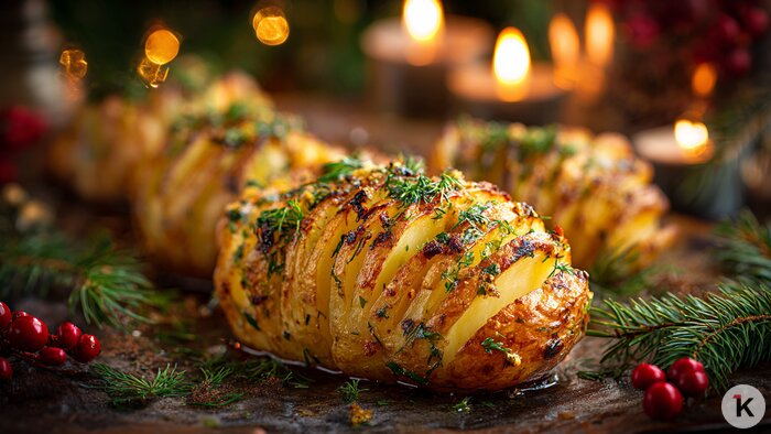 Веера, мини-дедушки и мясная классика: три необычных закуски на Новый год, которые сведут с ума гостей и домашних - Новости Калининграда | Иллюстрация: Алиса Игонина / Midjourney