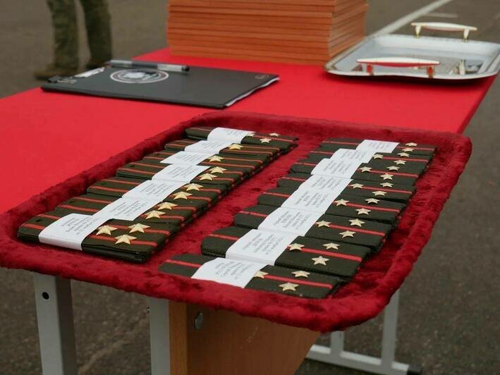 Беспрозванных вручил новые погоны бойцам территориальной обороны Калининградской области  - Новости Калининграда | Фото: телеграм-канал Алексея Беспрозванных