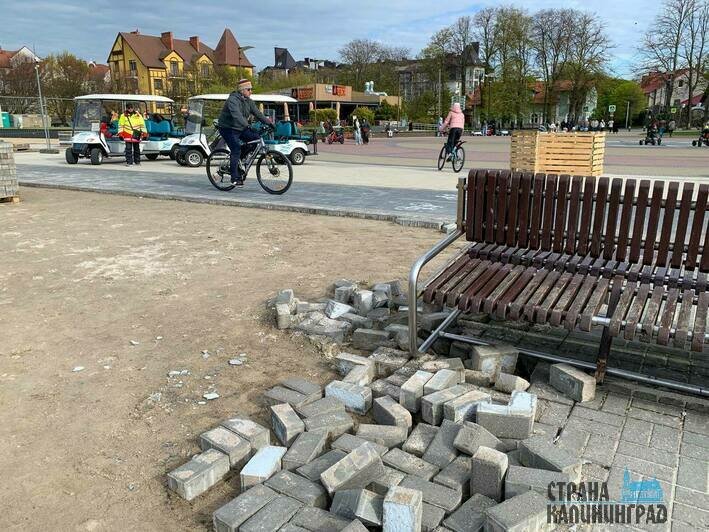А таким променад в Зеленоградске увидели туристы в мае. | Фото: Александр Мелехов