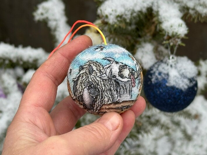 Калининградка вышила ёлочные шары в стиле советских мультиков и открыток (фото)   - Новости Калининграда | Фото: Екатерина Раевская