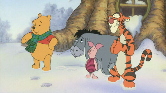 Винни-Пух, Шрек и пингвины Мадагаскара: 6 мультфильмов о том, как любимые герои празднуют Новый год - Новости Калининграда | Кадр из мультфильма «Винни-Пух: Рождественский Пух»