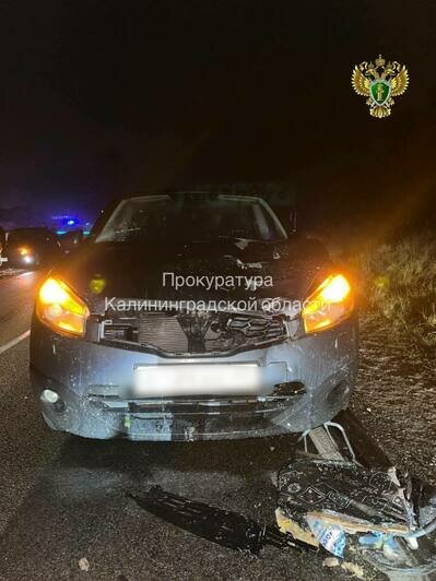Место ДТП | Фото: Прокуратура Калининградской области