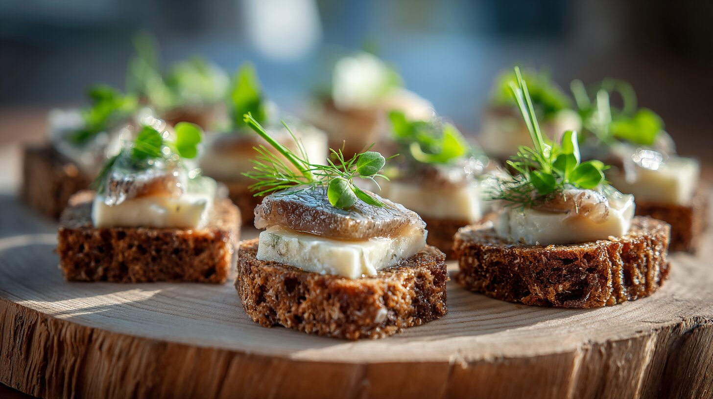 Когда песочные тарталетки набили оскомину: 4 вариации канапе для праздничного стола   - Новости Калининграда | Иллюстрация: Ксения Александрова / «Клопс»