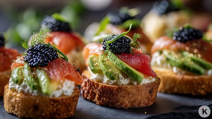 Когда песочные тарталетки набили оскомину: 4 вариации канапе для праздничного стола   - Новости Калининграда | Иллюстрация: Ксения Александрова / «Клопс»