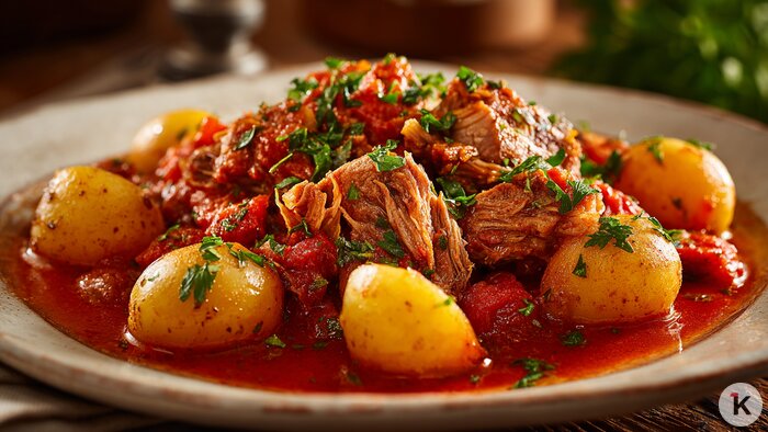 Ленивый обед после новогоднего застолья: три вида жаркое, которые ничем не уступают праздничным блюдам - Новости Калининграда | Иллюстрация: Ксения Александрова / «Клопс»