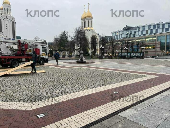 В центре Калининграда устанавливают новую ёлку со встроенной иллюминацией (фото, видео) - Новости Калининграда | Фото: «Клопс»