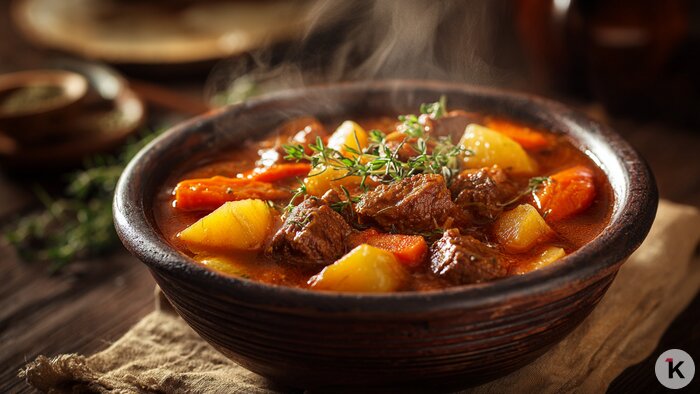 Ленивый обед после новогоднего застолья: три вида жаркое, которые ничем не уступают праздничным блюдам - Новости Калининграда | Иллюстрация: Ксения Александрова / «Клопс»