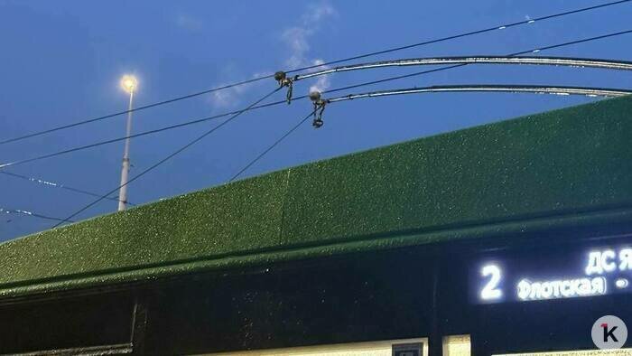 В Калининграде троллейбусы №2 застряли из-за проблем в сети, но не стали переходить на «автономку» - Новости Калининграда | Фото читателя