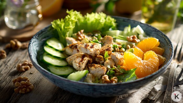 «Скинь рецепт!»: три оригинальных и полезных салата, за которые гости прозовут вас богом кулинарии  - Новости Калининграда | Иллюстрация: Ксения Александрова / «Клопс»