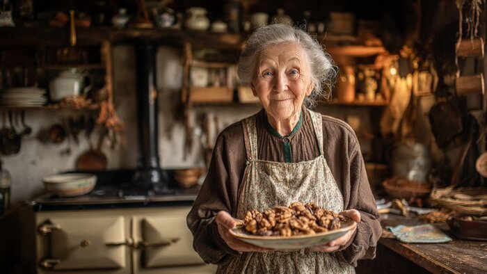 Суслики и орехи в карамели: рецепты трёх новогодних лакомств, которые были популярны сто лет назад - Новости Калининграда | Иллюстрация: Midjourney