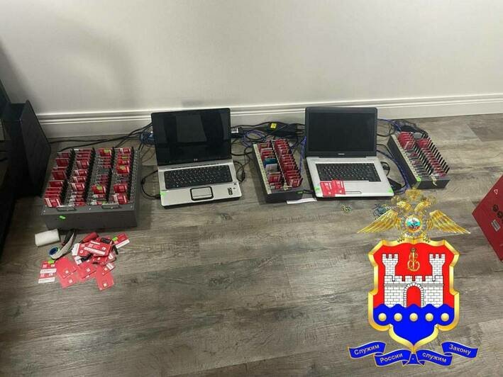 В Калининградской области силовики выявили крупный узел связи телефонных и интернет-мошенников (фото)   - Новости Калининграда | Фото: УМВД России по Калининградской области