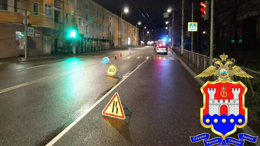 В Калининграде на ул. Горького сбили трёх пешеходов, которые переходили улицу на зелёный   - Новости Калининграда | Фото: УМВД России по Калининградской области