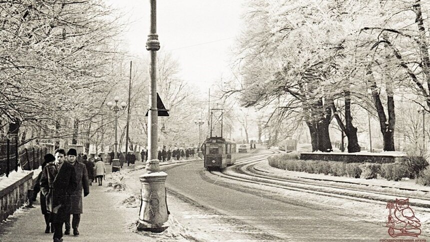 В госархиве показали, как выглядел заснеженный проспект Мира в 1963 году - Новости Калининграда | Фото: госархив
